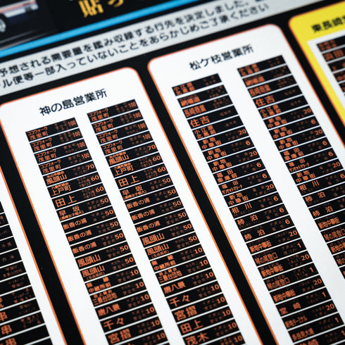 長崎バス模型「ハイブリッド」用 行先シール